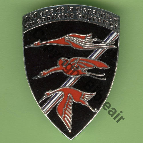 CIG A1389 2017 NH EC.1.2 CIGOGNES LUXEUIL 100 ANS DISPARITION GUYNEMER  SM Bol oval tronque Dos lisse Src.Y.GENTY 17Eur 07.18 